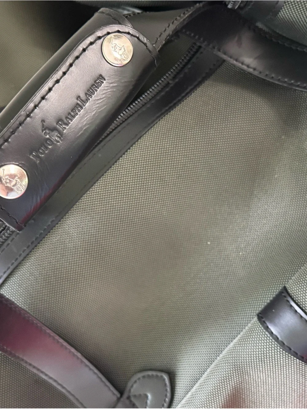 Polo by Ralph Lauren Olive Green Duffel with Black Trim
